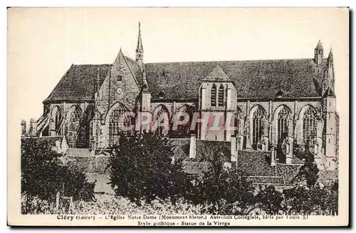 Clery Cartes postales L'eglise Notre DAme Autrefois collegiale