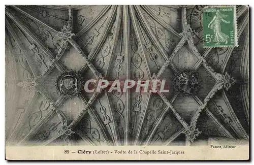 Clery Cartes postales Voute de la chapelle Saint Jacques