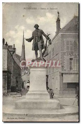 Pithiviers Cartes postales Statue de Duhamel Dumonceau Agronome francais