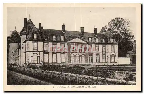 Malesherbes Cartes postales Chateau