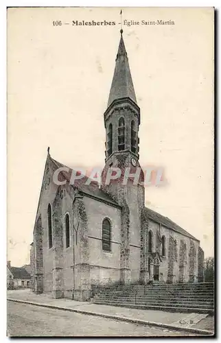 Malesherbes Cartes postales Eglise Saint Martin