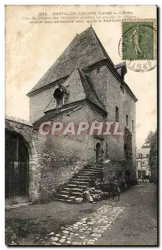 Chatillon Coligny Cartes postales L'enfer lieu de reunion des Calvinistes