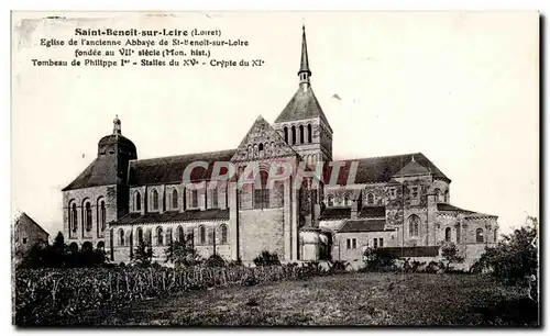 Saint Benoit sur Loire Cartes postales Eglise de l&#39ancienne abbaye