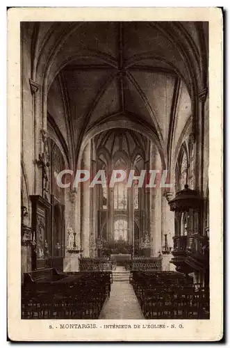Montargis Cartes postales Interieur de l'eglise