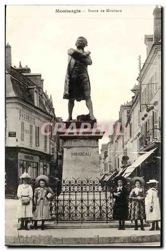 Montargis Ansichtskarte AK Statue de mirabeau