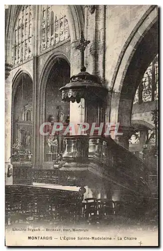 Montargis Ansichtskarte AK L&#39eglise Sainte Madeleine La chaire