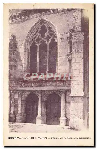 Bonny sur Loire Cartes postales Portail de l'eglise Style Renaissance