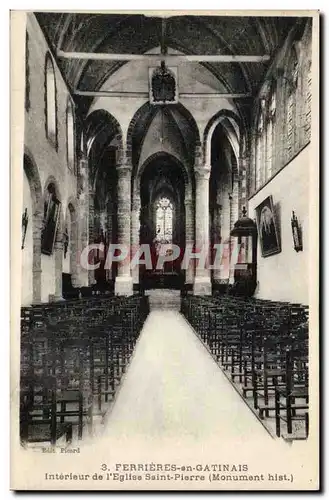 Ferrieres en Gatinasis Cartes postales Interieur de l&#39eglise Saint Pierre