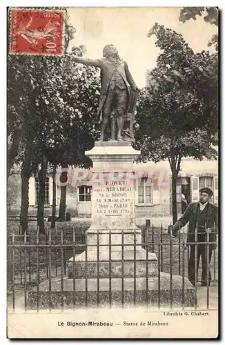 Le Bignon Mirabeau Ansichtskarte AK Statue de Mirabeau
