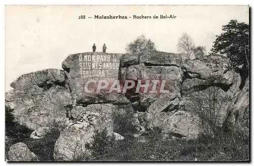 Malesherbes Cartes postales Rochers de Bel Air (Chateaubriand)