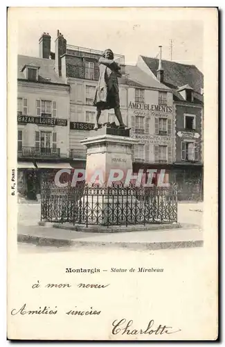 Montargis Cartes postales Statue de Mirabeau