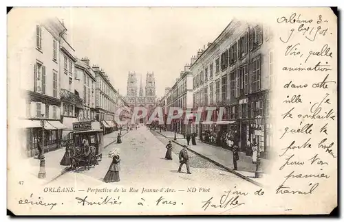 Orleans Cartes postales Perspective de la rue Jeanne d&#39arc