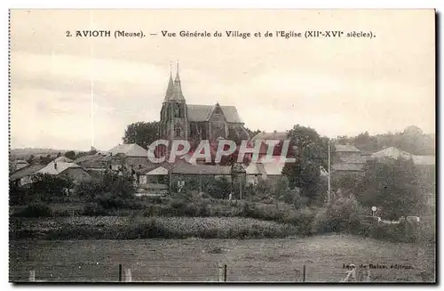 Avioth - Vue Generale du Village et de l'Eglise - Cartes postales