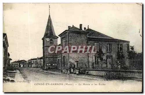 Conde en Barrois - La Mairie et les Ecoles Cartes postales