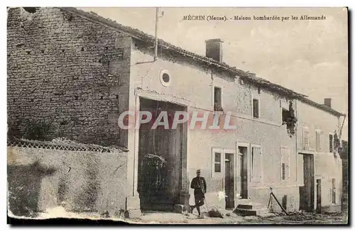 Mecrin - Maison bombardee par les Allemands Ansichtskarte AK