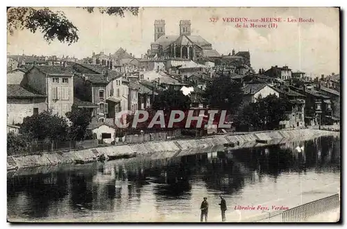 Verdun Cartes postales Les bords de la Meuse