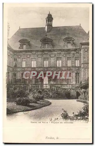 Verdun Cartes postales Hotel de ville Facade de derriere