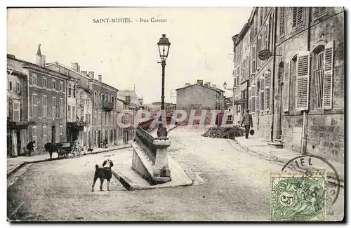 Saint Mihiel - Rue carnot - chien - dog - Cartes postales