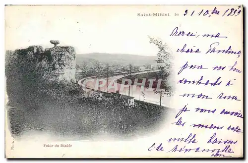 Saint Mihiel - 1899 - Table du Diable - Cartes postales