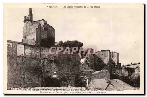 Verdun - Les Vieux Remparts de la rue Mazel - Cartes postales