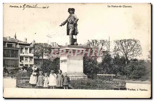 Verdun - 1904 Le Statue Chevert - Cartes postales