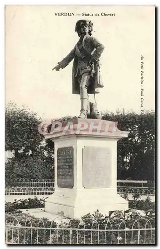 Verdun - Statue Chevert - Cartes postales