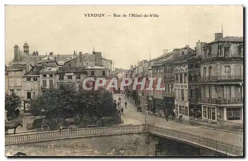 Verdun - Rue de l'Hotel de Ville - Cartes postales