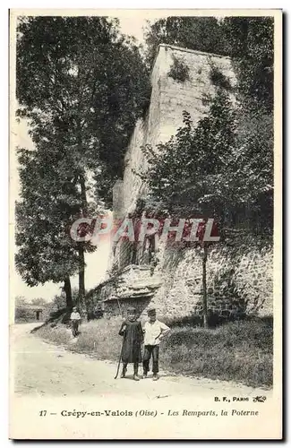 Crepy en Valois - Les Remparts la Poterne Cartes postales