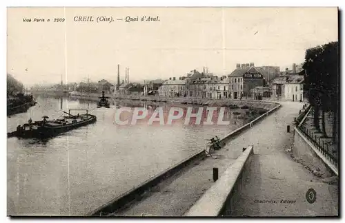 Creil Cartes postales Quai d&#39aval