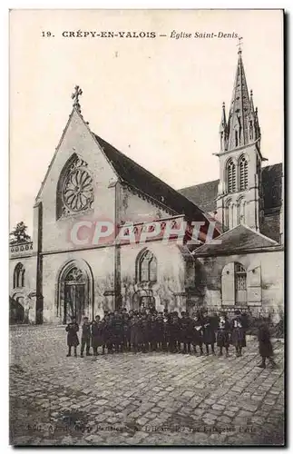 Cartes postales Crepy en Valois Eglise Saint Denis Enfants