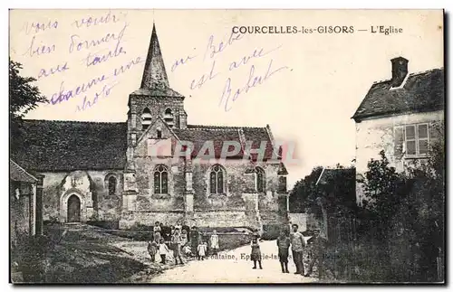 Courcelles les Gisors Cartes postales L'eglise