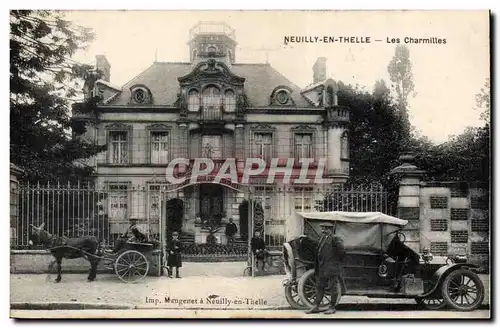 Neuilly en Thelle Cartes postales Les Charmilles (automobile ane donkey mule) TOP