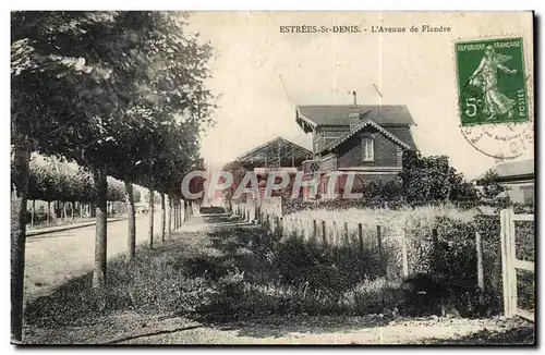 Estrees Saint Denis Cartes postales L&#39avenue de Flandre