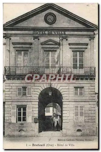 Breteuil Cartes postales Hotel de ville