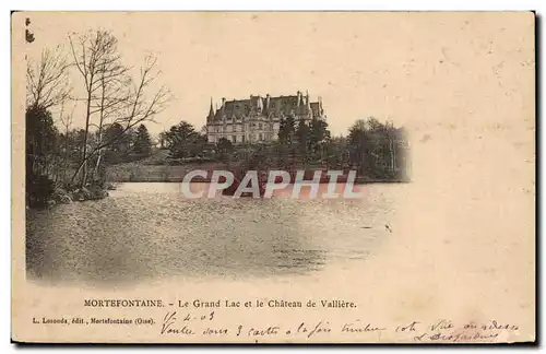 Mortefontaine Cartes postales Le grand lac et le chateau de Valliere