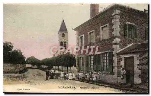 Morangles Cartes postales Mairie et eglise
