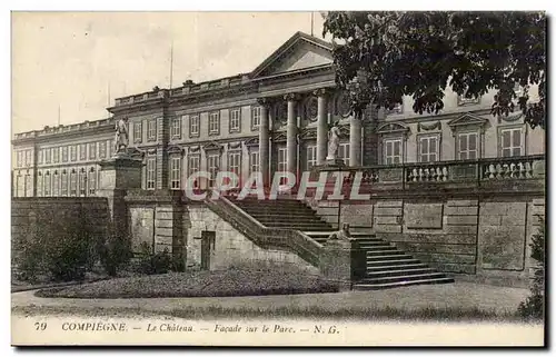 Compiegne Ansichtskarte AK le chateau Facade sur le parc