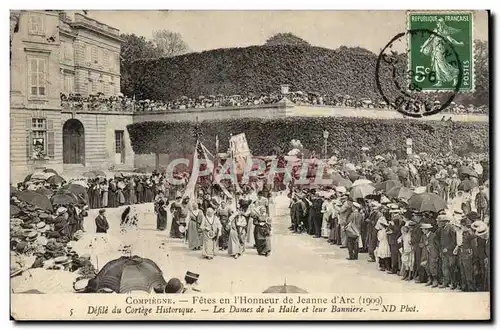 Compiegne Cartes postales Fetes en l&#39honneur de Jeanne d&#39arc Defile du cortege historique Les dames de la