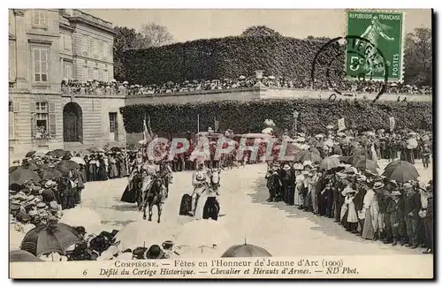 Compiegne Ansichtskarte AK Fetes en l&#39honneur de Jeanne d&#39arc Defile du cortege historique chevalier et her