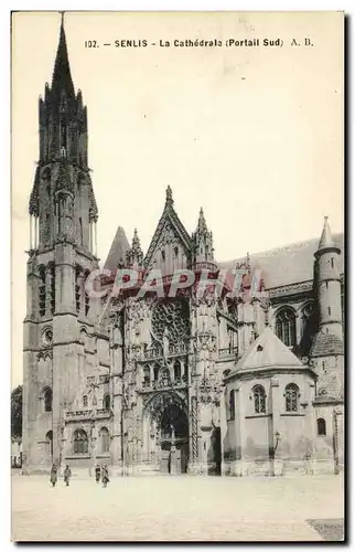 Senlis Cartes postales La cathedrale (portail sud)