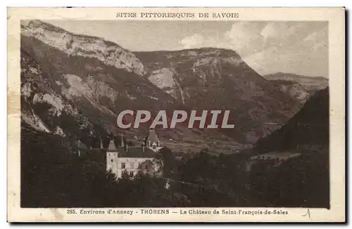 Cartes postales Environs d&#39Annecy throens Le chateau de Saint Francois de SAles