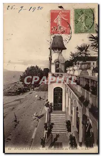 Cartes postales Evian les Bains l&#39etablissement du Chatelet