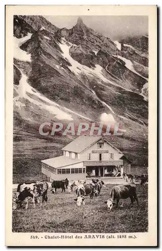 Ansichtskarte AK Chalet Hotel des Aravis (vaches)