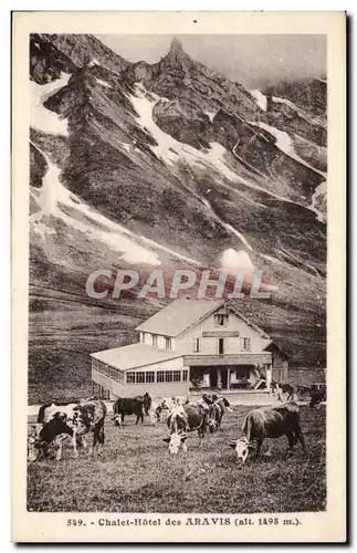 Cartes postales Chalet Hotel des Aravis (vaches)