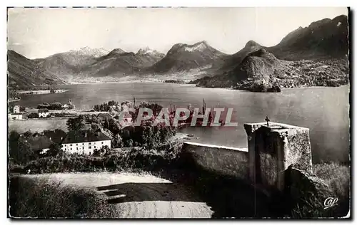 Lac d&#39Annecy Moderne Karte Talloires et chapelle du Toron