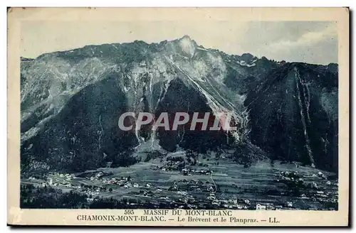 Chamonix Mont Blanc Ansichtskarte AK Le Brevent et le Planpraz