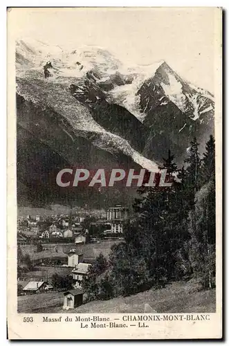 Massif du Mont Blanc Cartes postales Chamonix Le Mont blanc