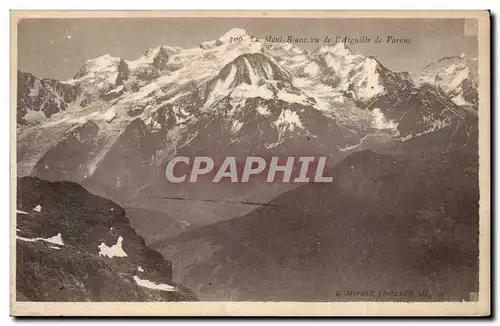 Cartes postales le Mont blanc vu de l&#39aiguille de Varens