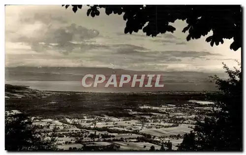 Saxel Moderne Karte Vue sur la Chablais et le lac leman