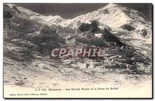 Chamonix Ansichtskarte AK Les grands Mulets et le dome du gouter